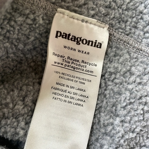 Patagonia Better Sweater Quarter 1/4 Zip Pullover Grey Jacket Fleece Women S - Picture 5 of 6